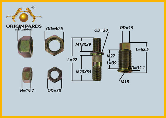ORIGIN PARDS হুইল বোল্ট কিট 8970170432 পিছনের অক্ষ ডান 5 গর্ত ব্রেক ড্রাম হুইল রিম ফিক্সড ইসুজু এনপিআর এনএমআর ট্রাক 4JJ1 4HG1 ইঞ্জিন